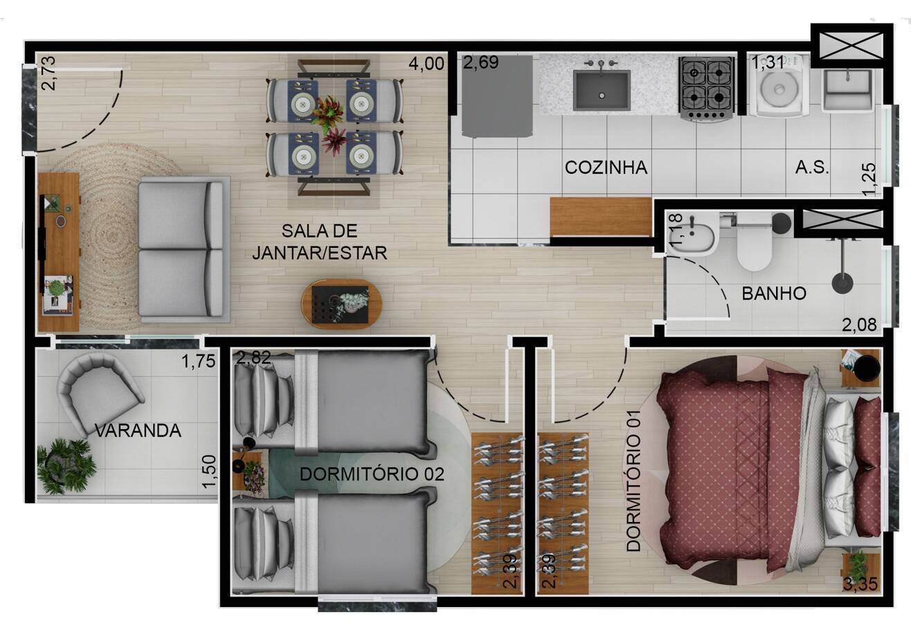 Apartamento, 3 quartos, 75 m² - Foto 18