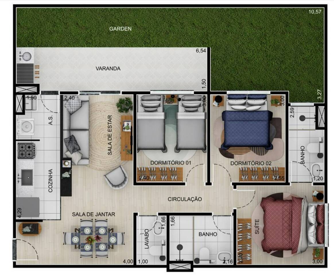 Apartamento, 3 quartos, 75 m² - Foto 19
