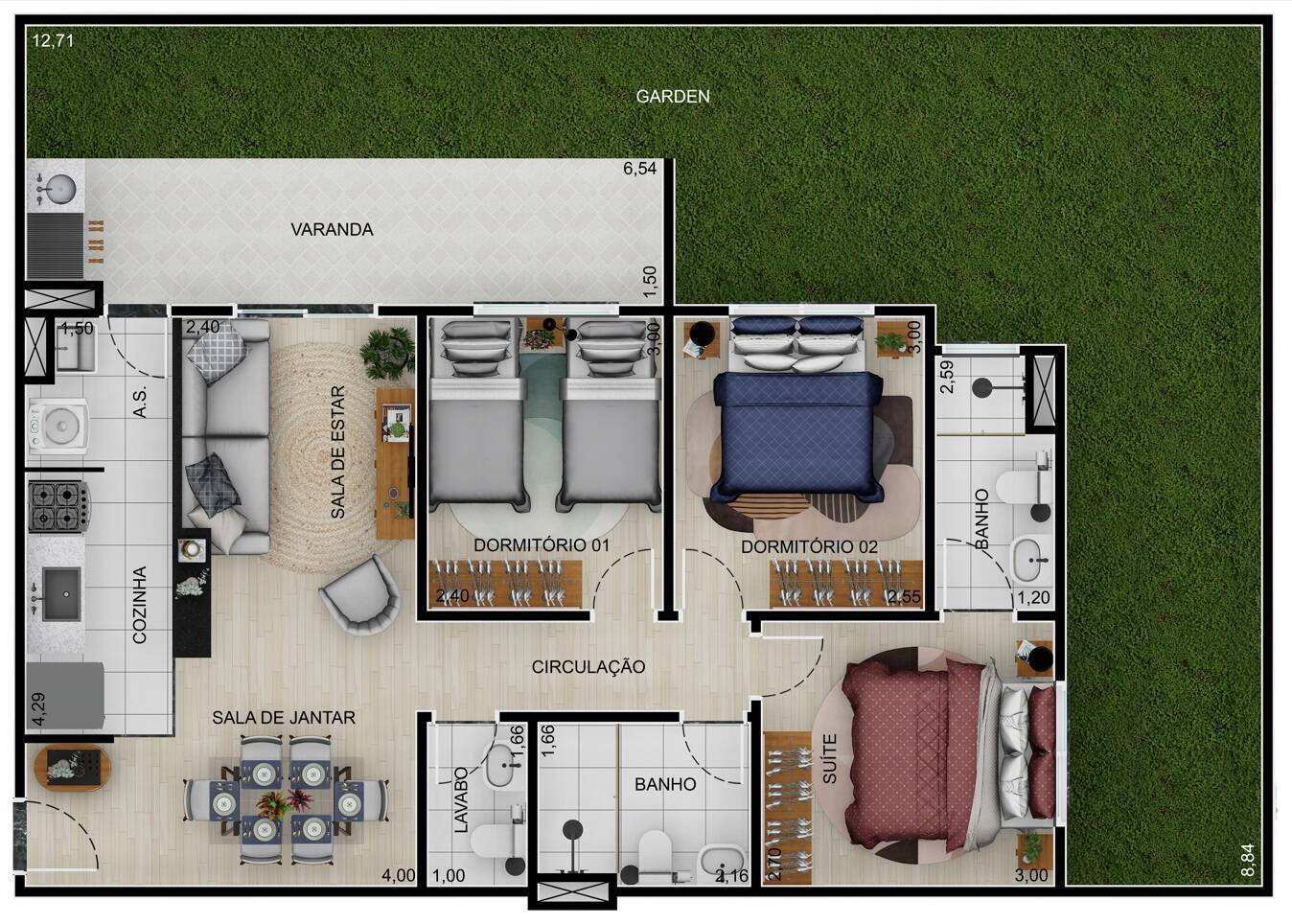 Apartamento, 3 quartos, 75 m² - Foto 23