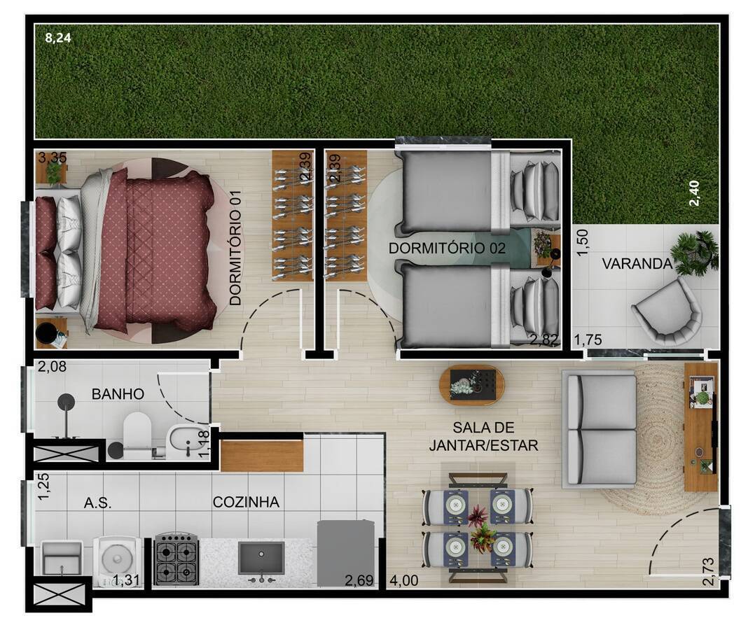 Apartamento, 3 quartos, 75 m² - Foto 26