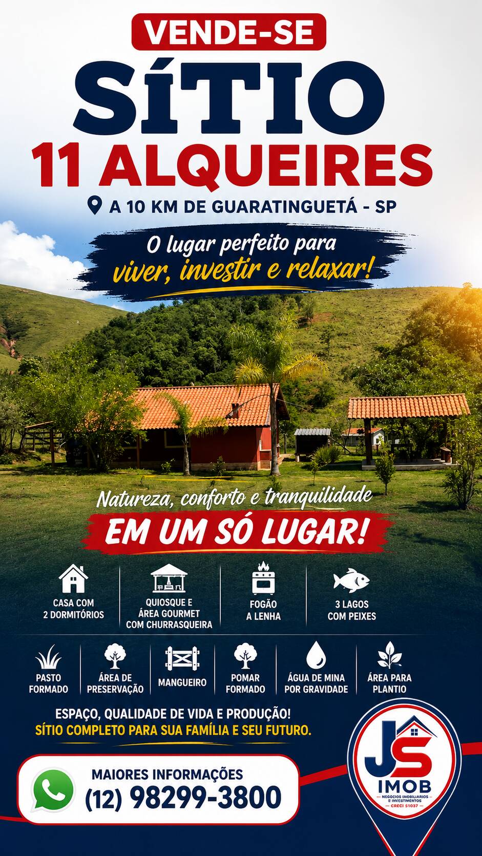 Sítio, 2 quartos, 11 m² - Foto 1